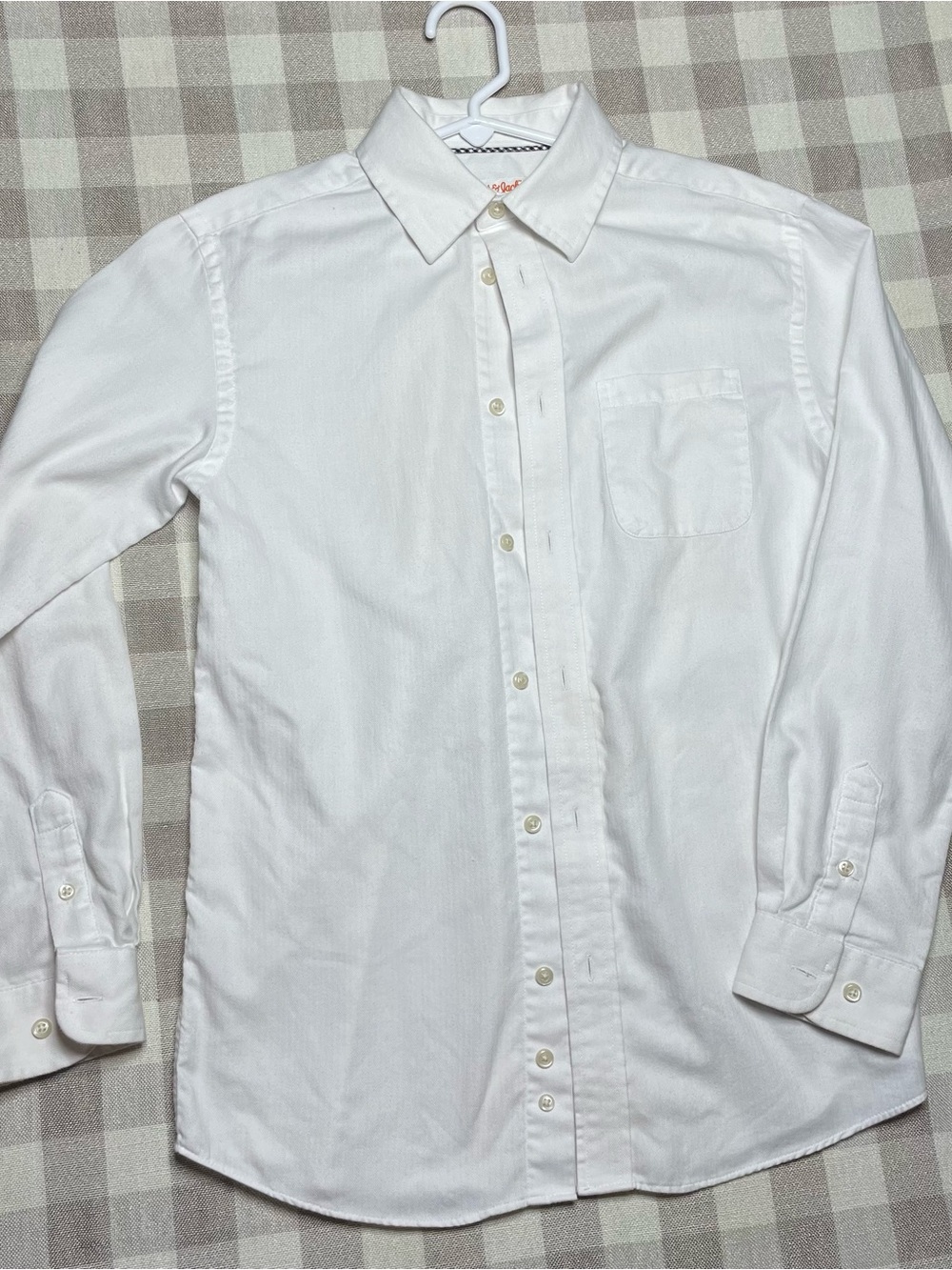 Classic White Boy’s Button-Up Shirt